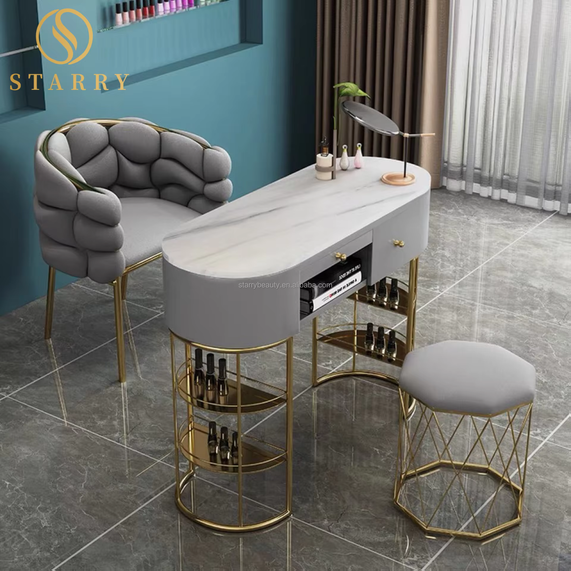 New style Nordic manicure table and chair set, nail table - Professional Nail Care Tools & Equipment Equipment at Beauty Republic Equipment Store